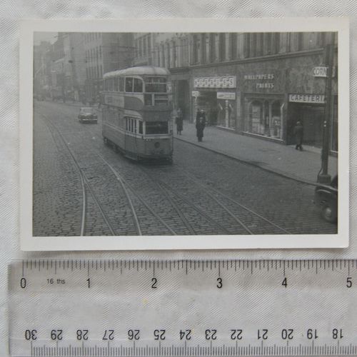 Photo Glasgow Tram 7 February 1960