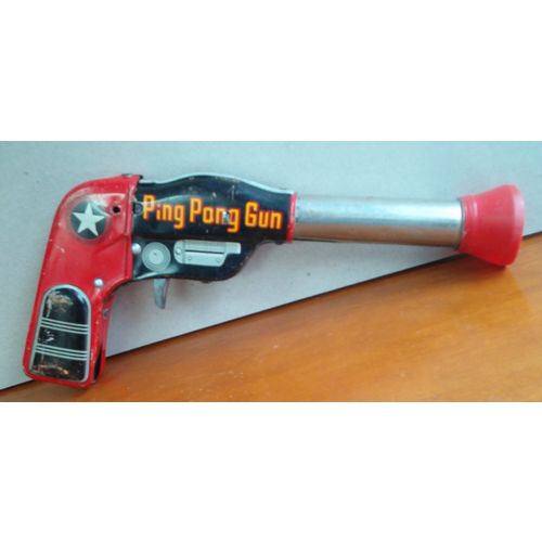 VINTAGE ' PING PONG ' GUN toy