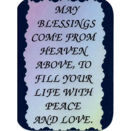 1007 Inspirational Christian Refrigerator Magnet May Blessings Come From heaven