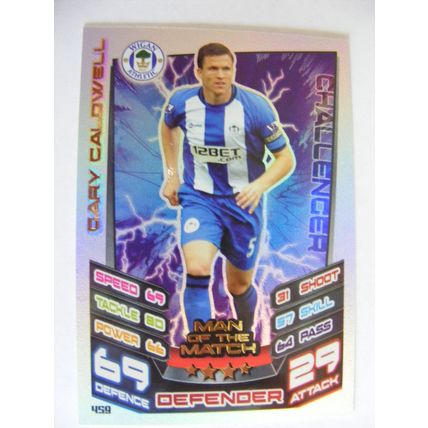 Match Attax 2012/2013 459 Gary Caldwell Wigan Athletic Man Of The Match