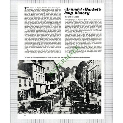 9402) Arundel Sussex Market - 1967 Article
