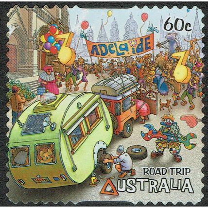 Australia 2013 Road Trip Australia (2nd Series) 60c Multicoloured S/Ad SG4014 GU