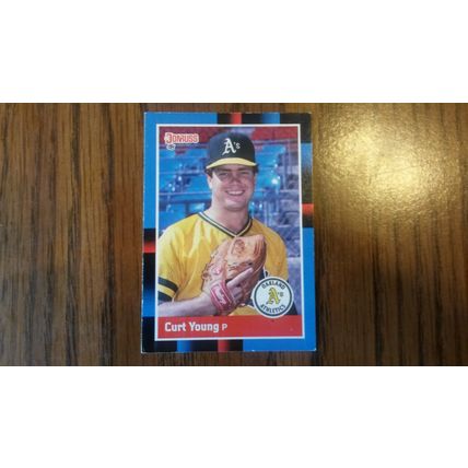 1988 Donruss Card # 097 Curt Young Very Good-Excellent (4) Oakland Athletics