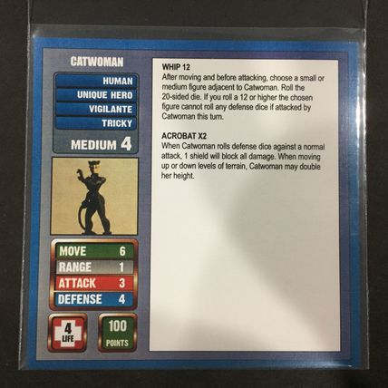Heroscape: Custom Catwoman figure & card