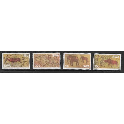 SOUTH WEST AFRICA 1976 WILDLIFE PAINTINGS SG 282 / 285 SET 4 VALS U/M MINT