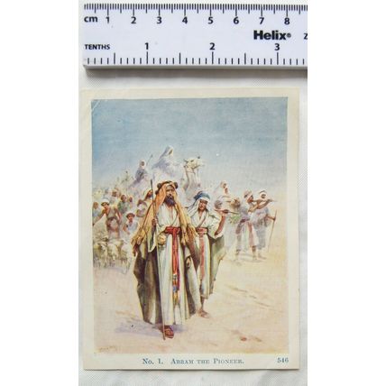 Vintage: Scholar's Lesson Pictures No. 1 Abram The Pioneer