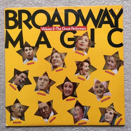 BROADWAY MAGIC VOLUME 2 - THE GREAT PERFORMERS (VINYL LP, 1980)