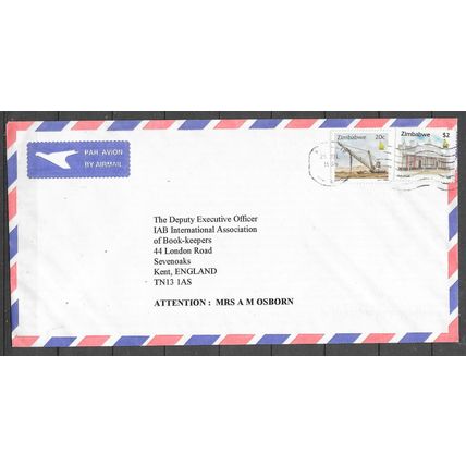 ZIMBABWE LETTRE - REF 117