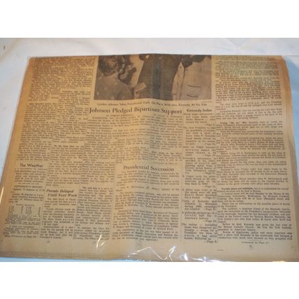 The Commercial Appeal Newspaper, November 23, 1963, Vintage