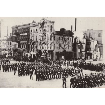 President McKinley Inauguration Military Parade Washington USA Postcard