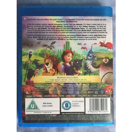 Legends of OZ - Dorothy's Return (2014 Blu-Ray of animated film sequel)