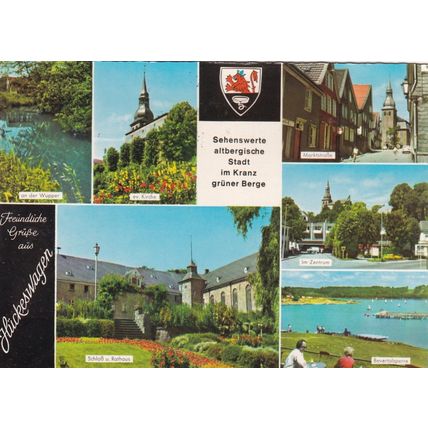 Huckeswagen Germany Multiview Postcard posted 1974 VGC