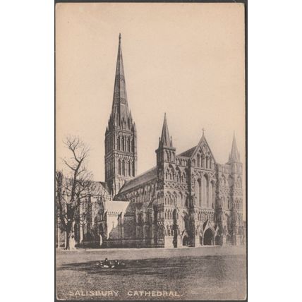 Salisbury Cathedral, Wiltshire, c.1905-10 - London Stereoscopic Co Postcard