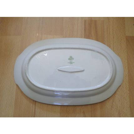 J L Menau - Serving Platter - Pink Grey Art Deco - Length approx 32cm