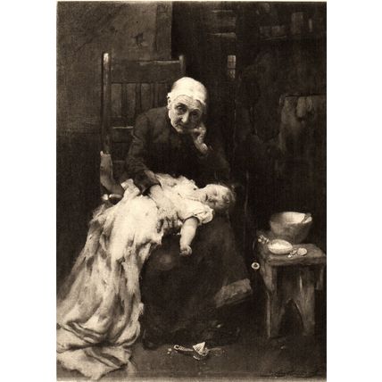 HER DAUGHTER’S LEGACY 1914 John Henry Henshall PHOTOGRAVURE ENGRAVING