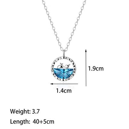 Save The Whale Women's Colorful Blue Sea Titanium No Fade