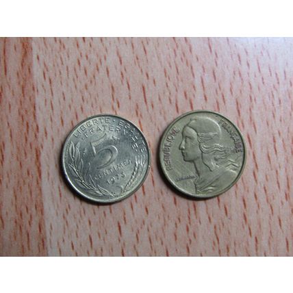 France Republic 1973 5 Centimes Coin