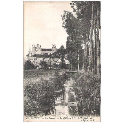 37 - LUYNES - la Brenne - le château