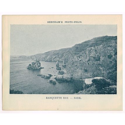 Sark Banquette Bay Gouliot Bay And Caves Channel Islands 1900 Antique Print