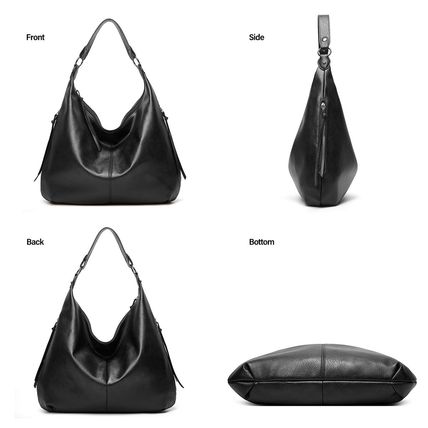 Women Shoulder Bags Tote Satchel Hobo 3pcs Purse Set Black