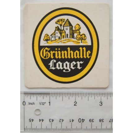vintage Beer Mat - Grunhalle Lager