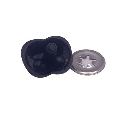 Safety Nose Teddy Bear 25mm Black with Metal Back Soft Toy Making Repairs