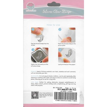 A6 Bunny Stamp set. Stamping Cardmaking Scrapbooking Crafts