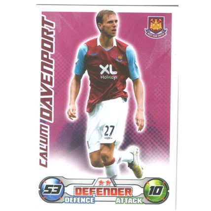 Match Attax 2008/2009 Calum Davenport West Ham United