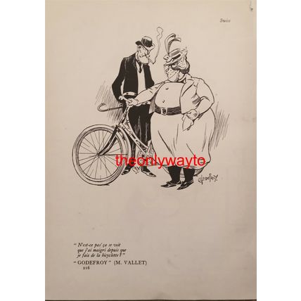 Boon Companions (Fais De La Bicyclette On Reverse), Book Illustration, 1901