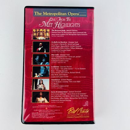 The Metropolitan Opera - Live From the Met Highlights Volume I VHS Video Tape