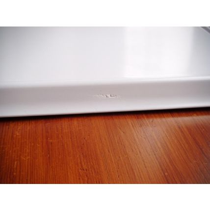 Melamine Sandwich Tray/Serving Tray, White with Burgundy Flowers Very Good Cond.