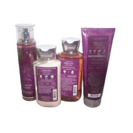 Prismatic Stars Cream Mist Gel Lotion Bath & Body Works 4 Piece Set & Bath Fizzy