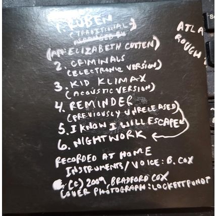 Atlas Sound CD Rough Trade 6 Tracks EP Limited Edition 2009