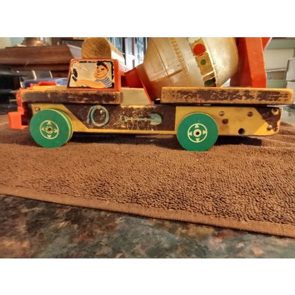 Old Vintage Original Fisher Price Concrete Mixer Truck # 926 1959