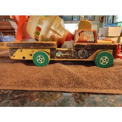 Old Vintage Original Fisher Price Concrete Mixer Truck # 926 1959