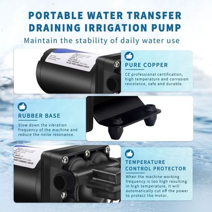 RV Fresh Water Pump 110V Water High Pressure Increase Booster Pump for Home Irri