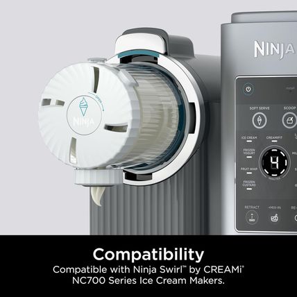 Ninja Swirl by Creami Pints and Lids - 2 Pack, Compatible with NC700 Series Ninj