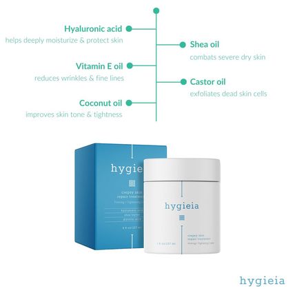 Hygieia + Crepey Skin Full Body Moisturizing & Firming Cream – Tighten & Smooth
