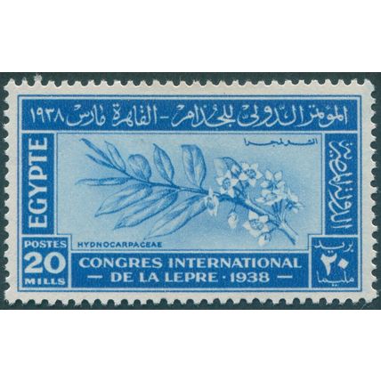 Egypt 1938 20m bright blue Leprosy Congress SG275 unused