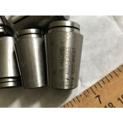 LOT 12 FL-TOOL PT# 4002-E.6563,4002-M16.67 HOLDERS PRECISION COLLET,EO