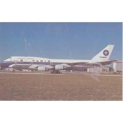 Varig Boeing B747 341 Civil Aircraft Postcard (QA271)