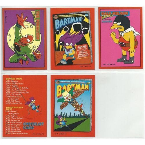 SIMPSONS ' BARTMAN 10 card sub set B1 - B10 ( 1994 )