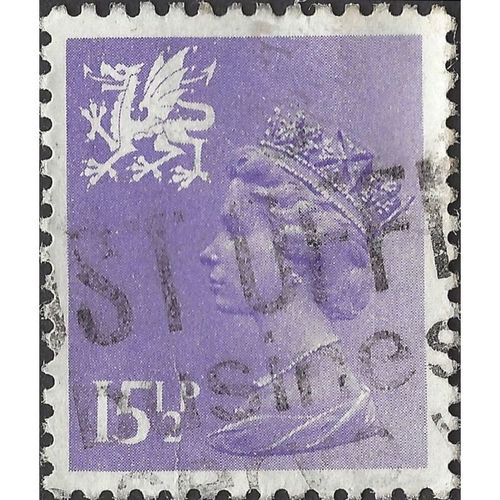WALES, Queen Elizabeth II Machin, light violet 1982, 15½p, #3