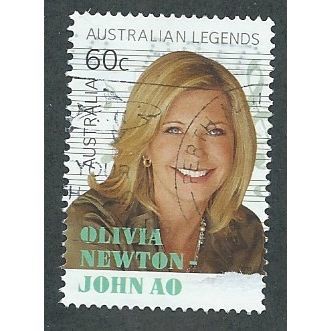 AUS 2013 60c 'AUSTRALIAN LEGENDS- OLIVIA NEWTON JOHN' FINE USED (EBID38-175)