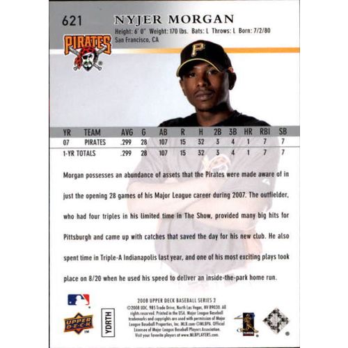 2008 Upper Deck Nyjer Morgan