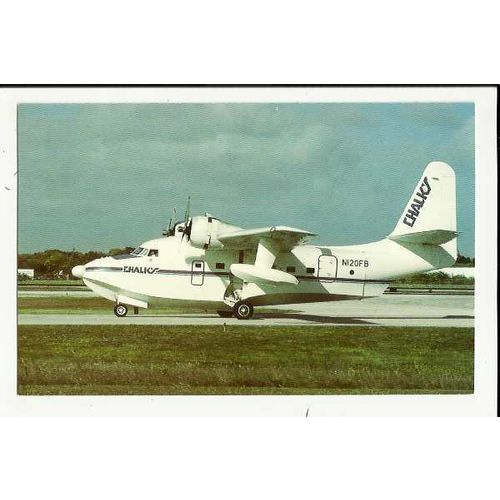 Aviation CHALK'S GRUMMAN G-111 ALBATROSS Postcard by Mary Jayne (MJ599)