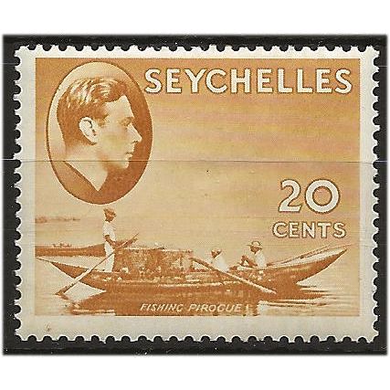 Seychelles 1941 SG140a 20c Brown Ochre Mounted Mint . ..