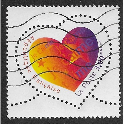 FRA 1998 3F 'ST VALENTINES DAY' FINE USED (EBID55-710)