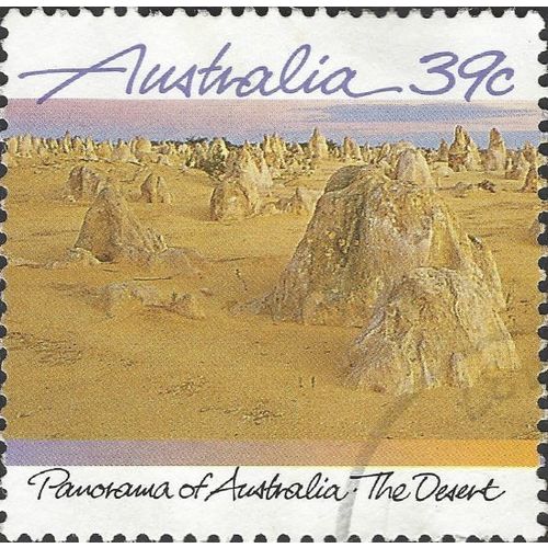 AUSTRALIA, Pinnacles Desert, yellow 1988, 37c, #4