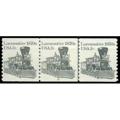 1897A 2c Locomotive Fine MNH Dry Gum PNC 10/3 P0283